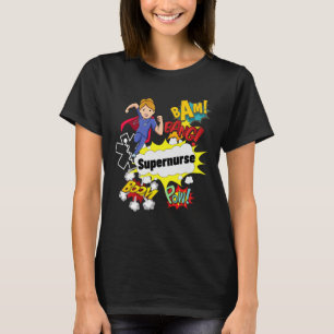Camiseta Sobrevivente de Super Herói Estilo Rn Enfermagem d