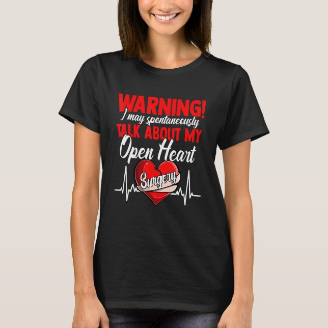 Camiseta Sobrevivente de transplante cardíaco em cirurgia d (Frente)