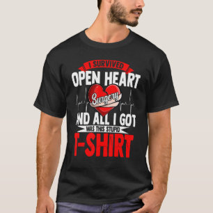 Camiseta Sobrevivente de transplante cardíaco em cirurgia d