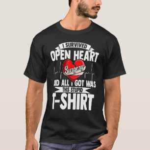 Camiseta Sobrevivente de transplante cardíaco em cirurgia d