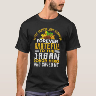 Camiseta Sobrevivente de Transplante Cardíaco Oferece Dador