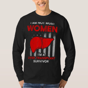 Camiseta Sobrevivente de Transplante de Fígado Mais Mulhere
