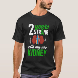 Camiseta Sobrevivente de Transplante de Rim Forte de 2 Anos