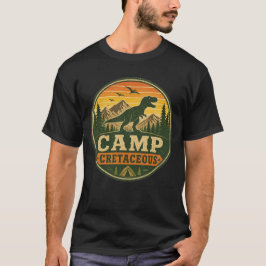Camiseta Sobrevivente do Acampamento Cretáceo Pegada de Din