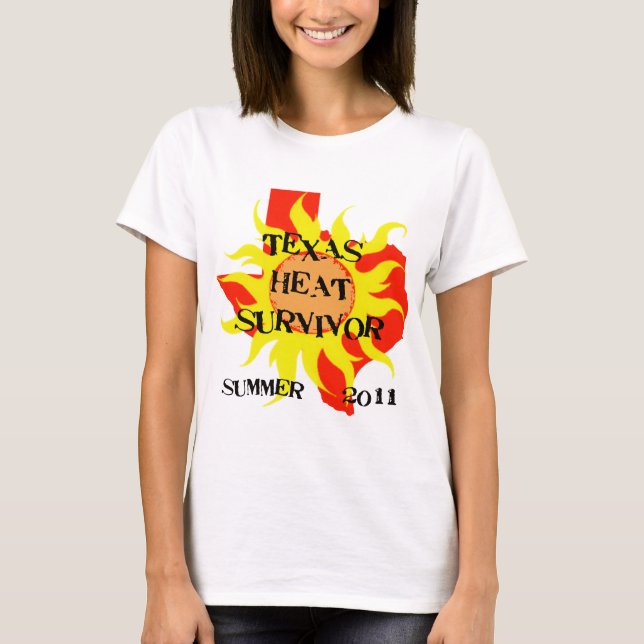 CAMISETA SOBREVIVENTE DO CALOR DE TEXAS (Frente)