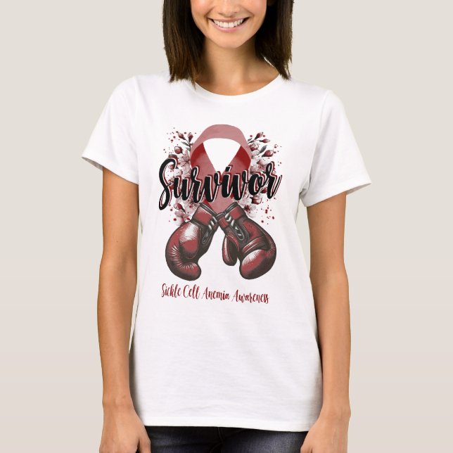 Camiseta Sobrevivente do Guerreiro da Anemia das Células Fa (Frente)