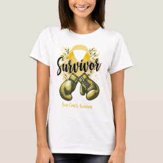 Camiseta Sobrevivente do Guerreiro do Cancer Blossom
