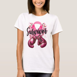 Camiseta Sobrevivente do guerreiro do Cancer da mama