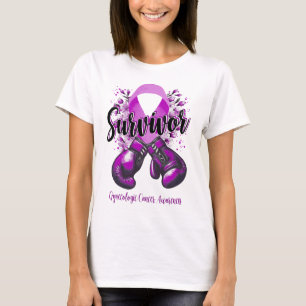 Camiseta Sobrevivente do Guerreiro Gelnecológico de Cancere