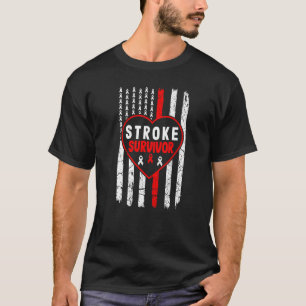 Camiseta Sobrevivente do Traço Vermelho Fita Usa Pai de Sin