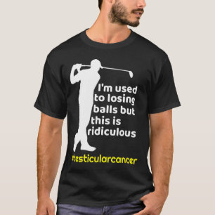 Camiseta Sobrevivente engraçado de câncer testicular jogado