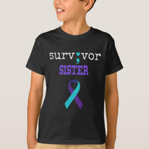 Camiseta Sobrevivente Irmã Semicolon Prevenção Suicida