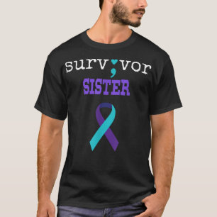 Camiseta Sobrevivente Irmã Semicolon Prevenção Suicida