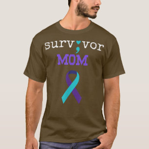 Camiseta Sobrevivente Mãe Semicolon Oferece Prevenção Suici