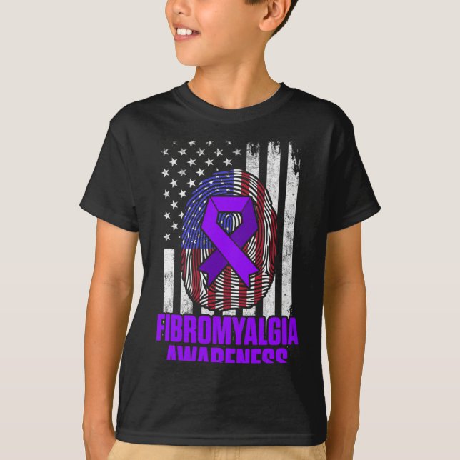 Camiseta Sobrevivente Orgulhoso 12 Fibromialgia Sensibiliza (Frente)