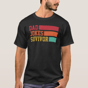 Camiseta Sobrevivente Piadas pai Padre Filho Filha Que Corr