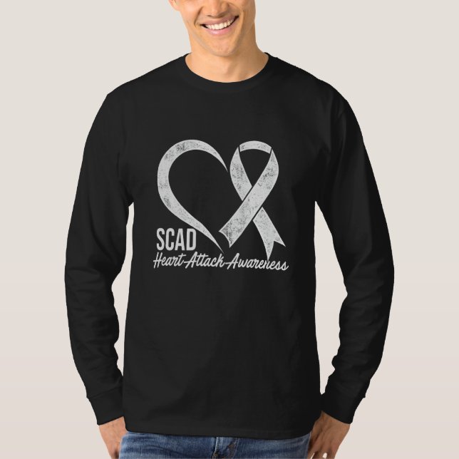Camiseta Sobrevivente por Ataque Cardíaco Escassa Sobrevive (Frente)