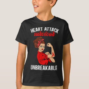 Camiseta Sobrevivente por Ataque Cardíaco Isolável Awa