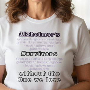 Camiseta Sobreviventes Conscientes da Doença de Alzheimer A