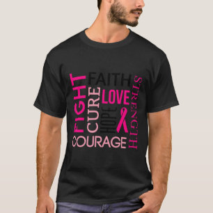 Camiseta Sobreviventes do Cancer da Fita Rosa