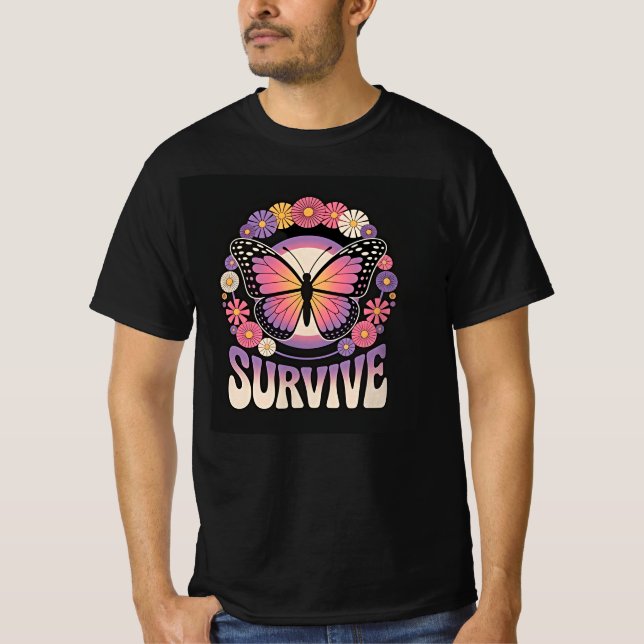 Camiseta Sobreviver Borboleta (Frente)