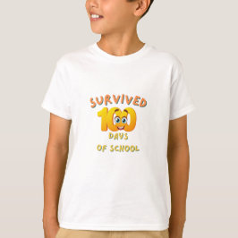Camiseta Sobreviveram 100 dias de escola - Design de celebr