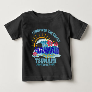 Camiseta Sobreviveu ao tsunami - Vacinação no Havaí em 2025