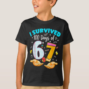 Camiseta Sobrevivi 100 dias da professora da escola do 67º