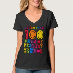 Camiseta Sobrevivi 100 Dias de Crianças de Professores do E