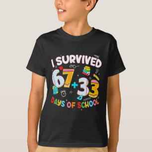 Camiseta Sobrevivi 67 + 33 Dias De Aula Seis Sete T Diverti
