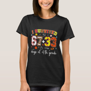 Camiseta Sobrevivi 67+33 Dias De Beisebol De 4ª Série Futeb