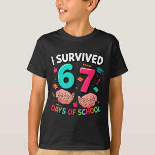 Camiseta Sobrevivi 67 Dias De Escola 6 7 Meme