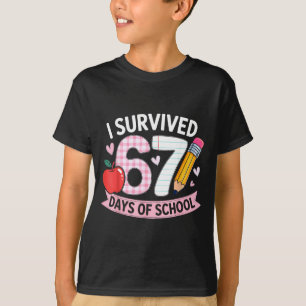Camiseta Sobrevivi 67 Dias De Escola Piada Engraçada Aluno