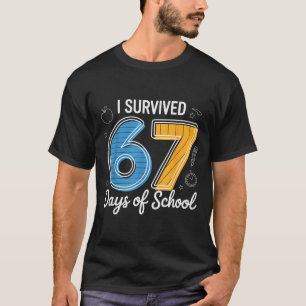 Camiseta Sobrevivi 67 Dias De Escola Piada Meme Professor