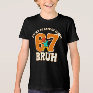 Camiseta Sobrevivi 67 Dias de Escola Piada Six Seven Meme