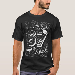 Camiseta Sobrevivi 67 Dias De Escola Six Seven Gen Alpha T