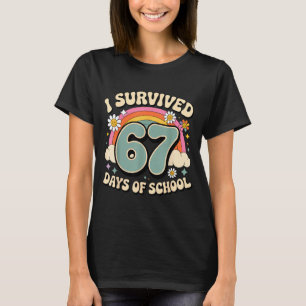 Camiseta Sobrevivi 67 Dias De Escola Six Seven Meme