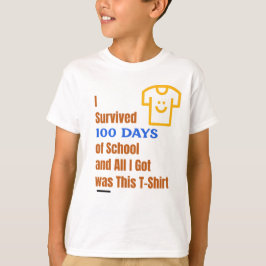 Camiseta Sobrevivi a 100 dias de escola
