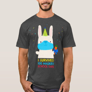 Camiseta sobrevivi a 100 dias de escola mascarados 17