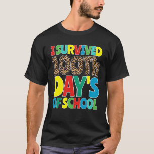 Camiseta Sobrevivi A 100 Dias De Estudante De Professores