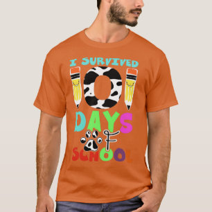Camiseta Sobrevivi A 101 Dias De Ensino Engraçado De Profes