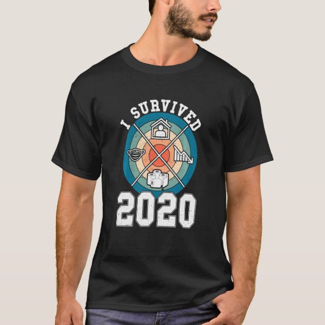 Camiseta Sobrevivi A 2020 Recapitações De Acontecimentos En (Frente)