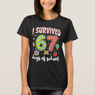 Camiseta Sobrevivi a 67 Dias de Aula Meme Engraçado Profess