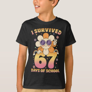 Camiseta Sobrevivi a 67 Dias de Aula Meme Engraçado Profess