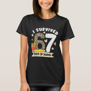 Camiseta Sobrevivi a 67 Dias de Escola, Estudante de Leopar