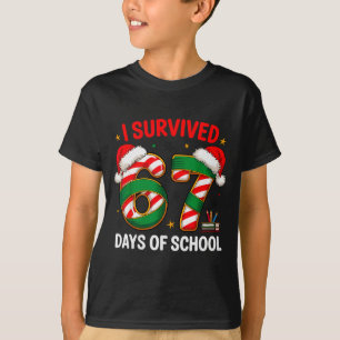 Camiseta Sobrevivi a 67 Dias de Escola Funny Gen Natal