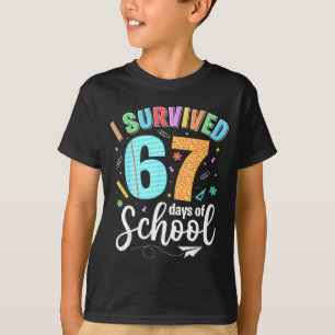 Camiseta Sobrevivi a 67 Dias De Escola Piada Meme Professor