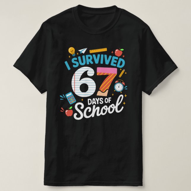 Camiseta Sobrevivi a 67 Dias de Professores Alunos (Frente do Design)