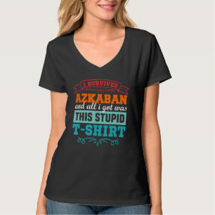 Camiseta Sobrevivi a Askaban Engraçados Mulheres Crianças J