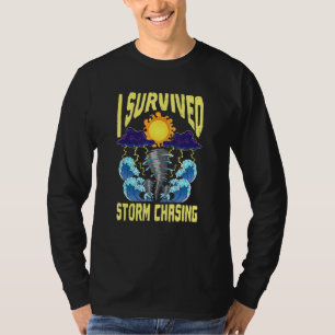 Camiseta Sobrevivi à Caça de Tempestades Caçador de Tornado